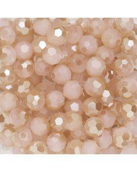Panduro glaskralen facet - 95 stuks - roze