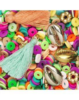 Kralenmix - katsuki en meer - bonte tinten