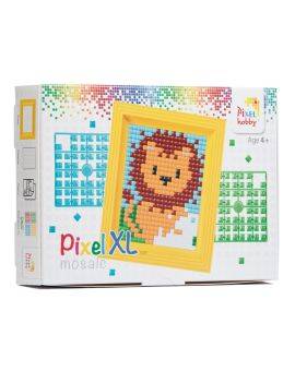 Pixelhobby XL set met lijst - leeuw