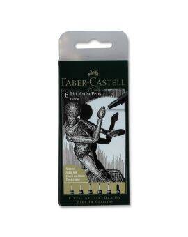 Faber-Castell PITT Artist Pens - 6 stuks