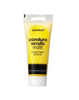Panduro acrylverf mat - 100 ml - lichtgeel