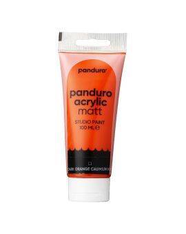 Panduro acrylverf mat - 100 ml - donkeroranje