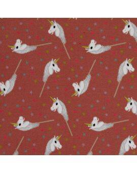 Stof 50x70 cm - bruin Hobby Horses