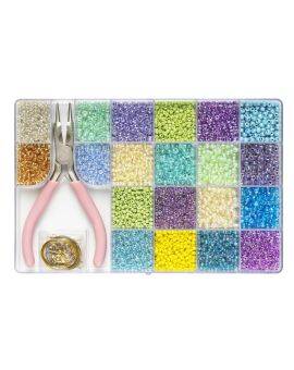 Rocailles + tang & accessoires - 20 koele kleuren