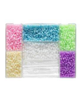 Rocailles + naald & draad - pastel