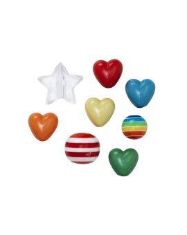 Kralenmix - acryl - 124 stuks - candyland