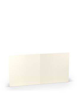 Kaarten - vierkant - 5 stuks - ivoor