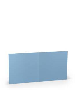 Kaarten vierkant - 5 stuks - lichtblauw