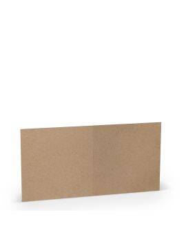 Kaarten - vierkant - 5 stuks - kraft