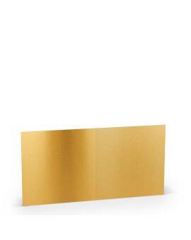 Kaarten - vierkant - 5 stuks - goud