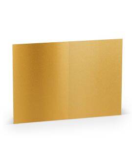Kaarten - A6 - 5 stuks - goud