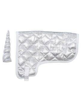 Hobby Horse - deken set - silver glitter unicorn