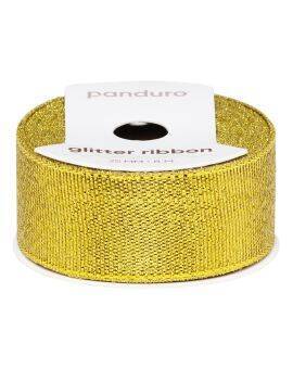 Lint - 25 mm - glitter goud