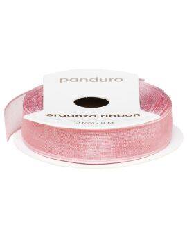 Organza lint - 12 mm - roze