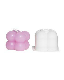 Kaarsen gietmal - siliconen - 2 stuks - bollen klein