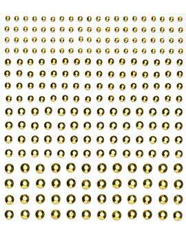 Strass stickers - metallic goud