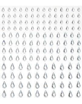 Strass stickers - druppels - kristal