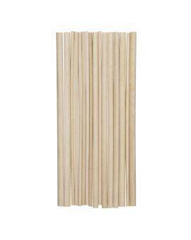 Houten stok - 5, 8 en 9,5 mm - 25 cm - 16 stuks