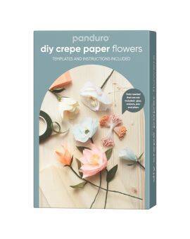 Panduro DIY kit - papieren bloemen - crêpepapier