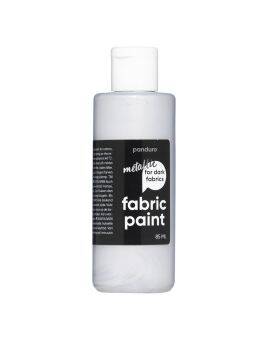 Panduro Fabric Paint - donkere stoffen - zilver