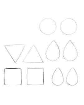 Sieradenframes - 10 stuks - zilverkleurig