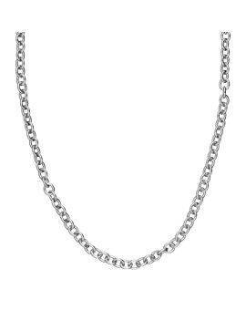 Ketting - verzilverd - 80 cm