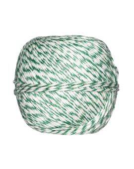 Linnen koord - 175 meter - 1,8 mm - groen/wit