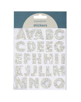 Stickers - letters - glitter wit
