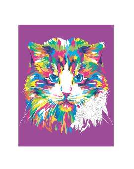 Schilderen op nummer - kat