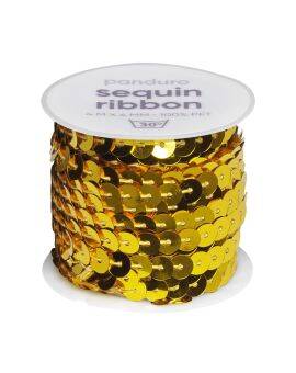 Decoratief koord - pailletten - goud