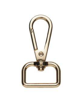 Karabijnhaak - 2,2x4,8 cm - goudkleurig