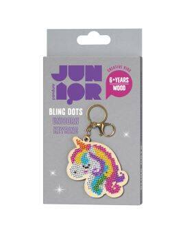 Panduro Junior DIY kit - Bling Dots eenhoorn sleutelhanger