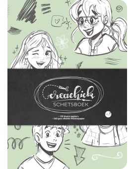 CreaChick Schetsboek - Sage Green