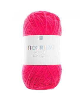 Ricorumi katoengaren - 25 gram - 02 neon roze