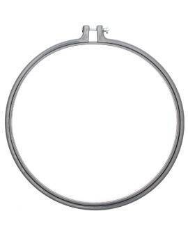 Borduurring kunststof - 25,4 cm - grijs