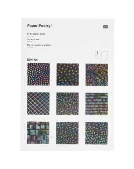 Magisch krasblok - A4 - 15 vellen - regenboog