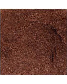 Viltwol - 50 gram - bruin