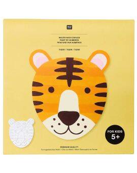 Kids schilderen op nummer set - tijger