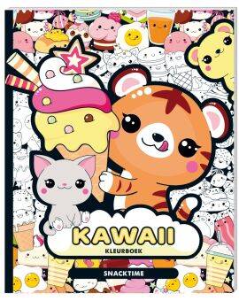 Kleurboek - Kawaii 'Snacktime'