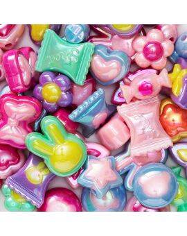 Kralenmix - kawaii & candy - holografisch