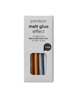 Lijmsticks voor lijmpistool - lage temperatuur - 7 mm - 12 stuks - goud & zilver