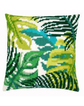 Borduurpakket - kruissteek kussen - blad