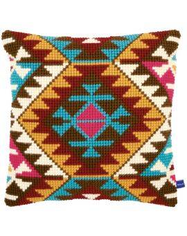 Borduurpakket - kruissteek kussen - Azteken