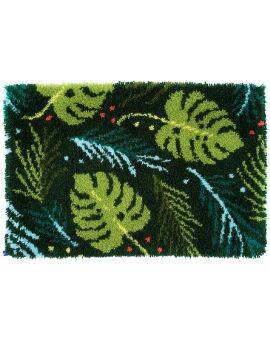 Knooptapijt 70x45 cm- Monstera