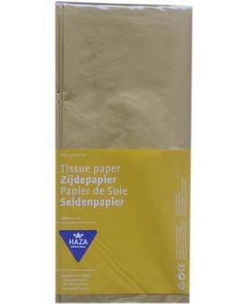 Zijdevloei 50x70 cm - 5 stuks - goud