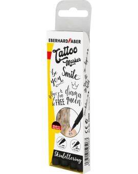 Tattoo stiften - 4 stuks - kalligrafie en brushpunten