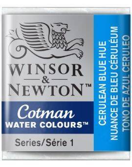 W&N Cotman Watercolours - half napje - cerulean blue hue