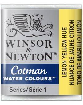 W&N Cotman Watercolours - half napje - lemon yellow hue