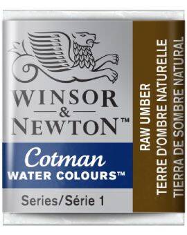 W&N Cotman Watercolours - half napje - raw umber