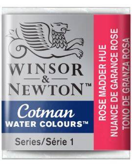W&N Cotman Watercolours - half napje - rose madder